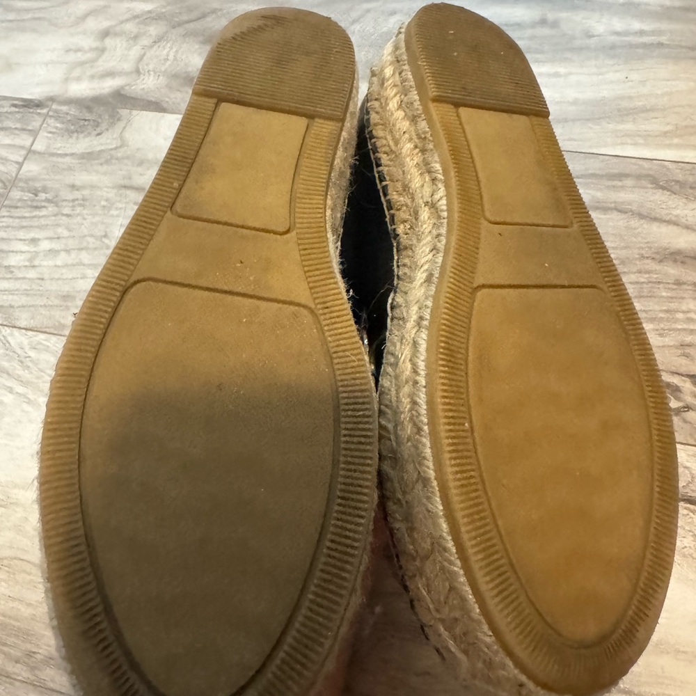 Steven NY Black Espadrille Flats with Studded Detail - Picture 3 of 3